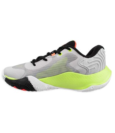 Tênis Esportivo Under Armour Buzzer 2 Cinza e Verde Masculino