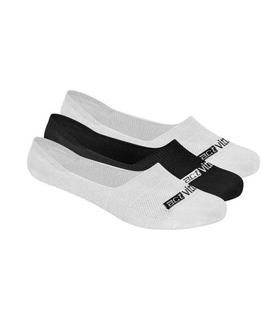 Tripack Meia Casual Actvitta Branca e Preta Masculina