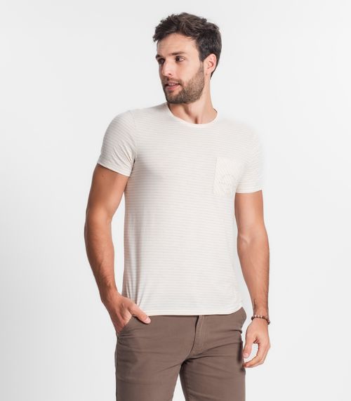 Camiseta Masculina Diametro Bege