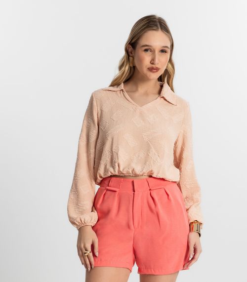 Camisa Manga Longa Rovitex Rosa