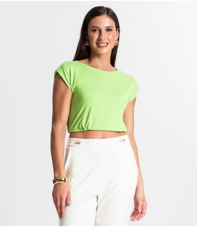 Blusa Feminina Manga Curta Rovitex Verde