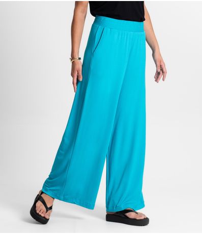 Calça Feminina Em Molecotton Rovitex Azul