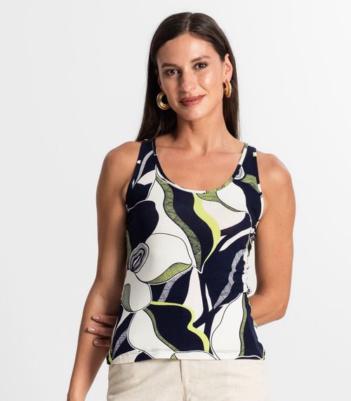 Regata Feminina Estampada Rovitex Verde
