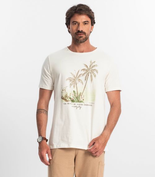 Camiseta Masculina Diametro Bege