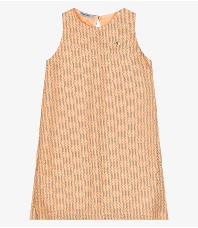 Vestido Infantil Em Tricot Trick Nick Laranja