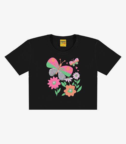 Blusa Infantil Feminina Rovi Kids Preto