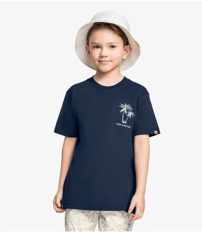 Conjunto Infantil Camiseta Com Bermuda Trick Nick Azul