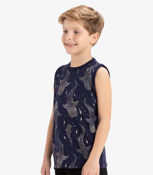 Regata Infantil Masculina Rovi Kids Azul