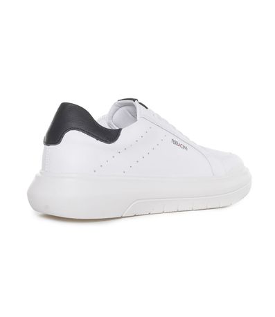 Tênis Casual Ferracini Easy Branco e Preto Masculino