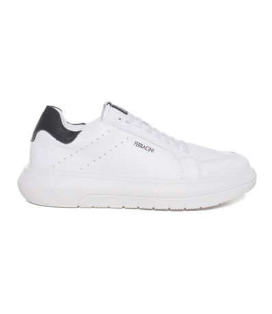 Tênis Casual Ferracini Easy Branco e Preto Masculino