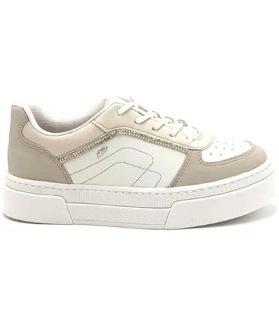 Tênis Casual Off White Strass Dakota Feminino