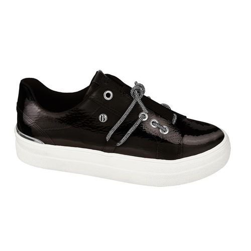 Tênis Feminino Casual Cadarço Brilho Bebece