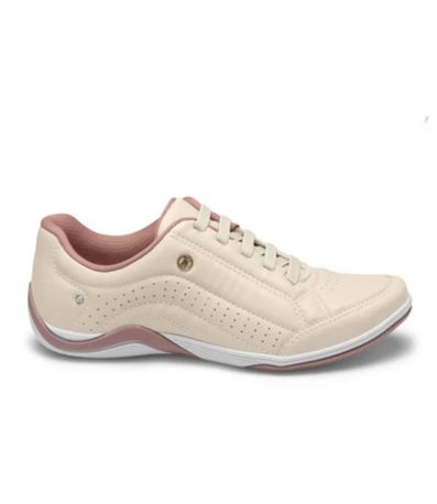 Tênis Feminino Casual Elástico Strass Kolosh Bege