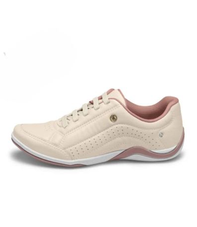 Tênis Feminino Casual Elástico Strass Kolosh Bege