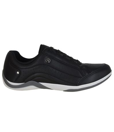 Tênis Feminino Casual Elástico Strass Kolosh Preto