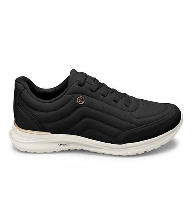 Tênis Feminino Casual Logo Metal Kolosh Preto