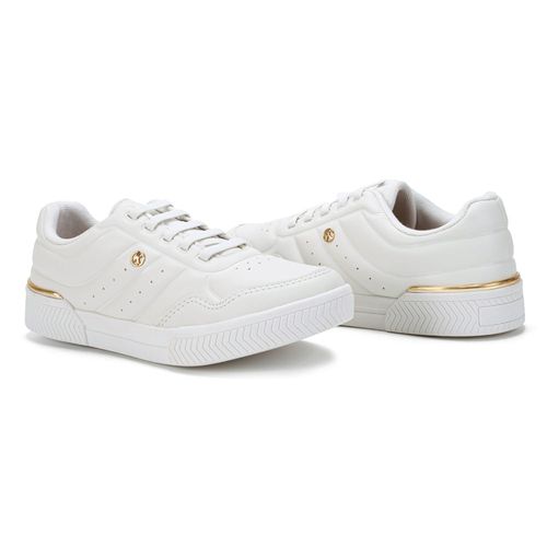 Tênis Feminino Casual Metal Kolosh Dourado