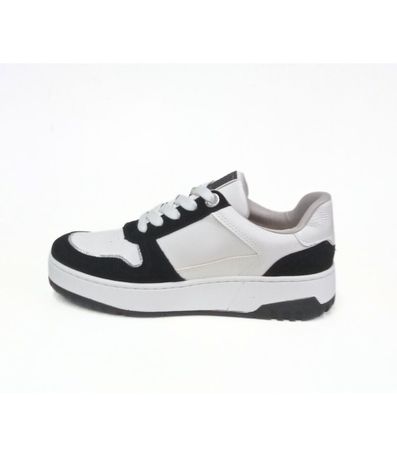 Tênis Feminino Casual Recortes Via Marte Branco
