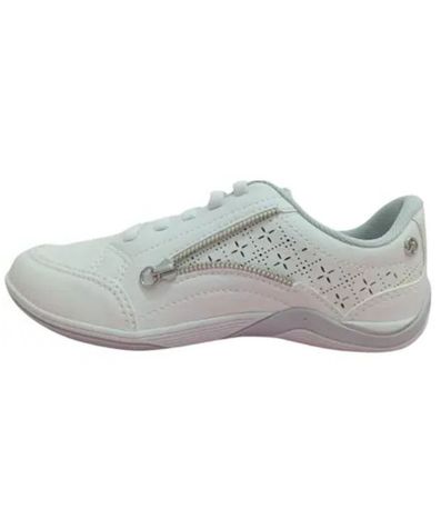 Tênis Feminino Casual Recortes Ziper Kolosh