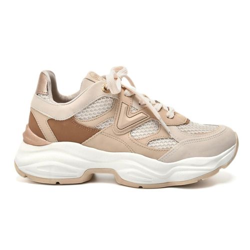 Tênis Feminino Casual Robusto Via Marte Nude Branco