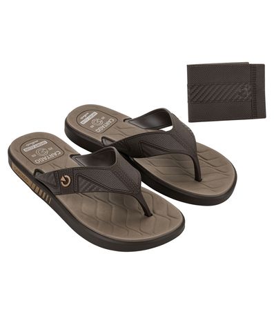 Chinelo Dedo Cartago Casablanca Marrom Masculino