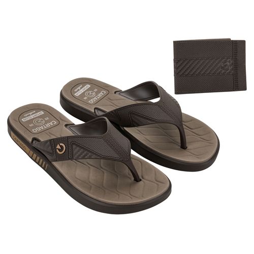 Chinelo Dedo Cartago Casablanca Marrom Masculino
