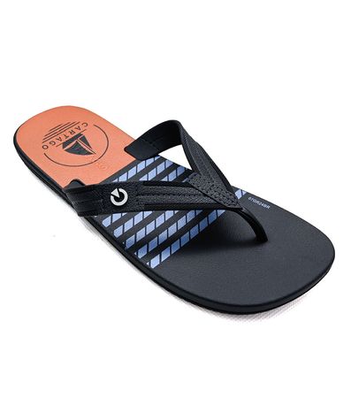 Chinelo Dedo Grendene Kids Preto e Azul Infantil