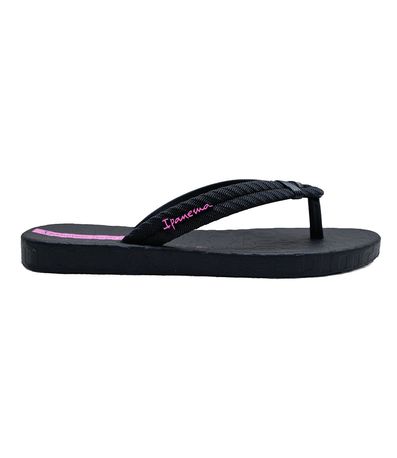 Chinelo Dedo Ipanema  Preto e Lilás Menina Infantil