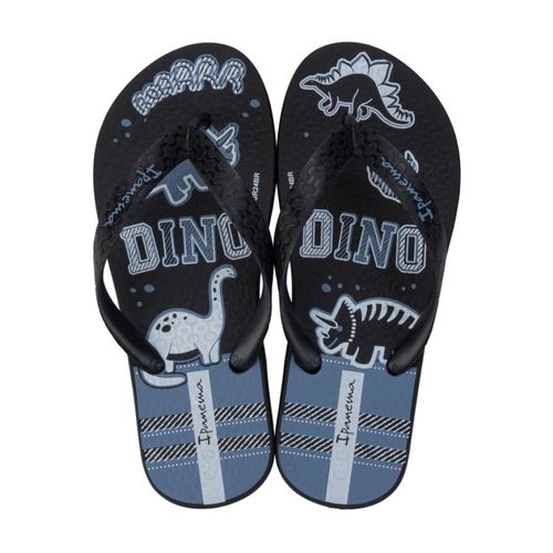 Chinelo Dedo Ipanema Preto e Azul Menino Juvenil
