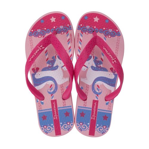 Chinelo Dedo Ipanema Rosa e Azul Menina Juvenil