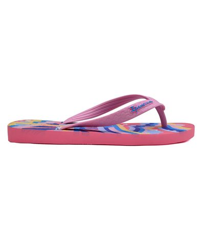 Chinelo Dedo Ipanema Rosa e Azul Menina Juvenil
