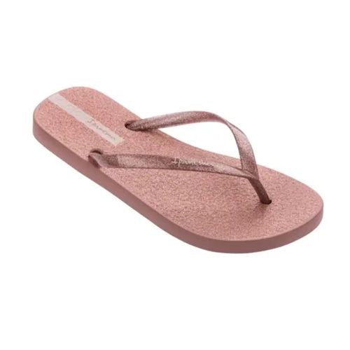 Chinelo Dedo Ipanema Rosa e Glitter Feminino