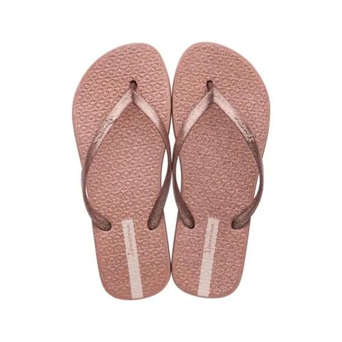 Chinelo Dedo Ipanema Rosa e Glitter Feminino