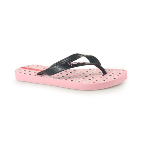 Chinelo Dedo Ipanema Rosa e Preto Feminino