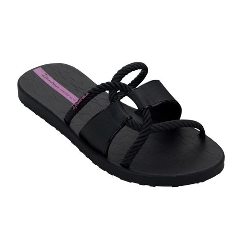 Chinelo Slide Ipanema Preto e Lilás Feminino