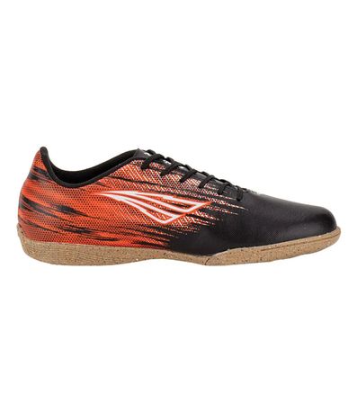 Chuteira Indoor Penalty Tornado Y-1 Preta e Vermelha Masculino
