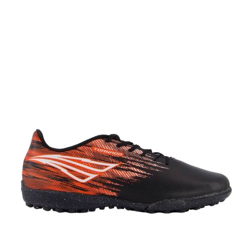 Chuteira Society Penalty Tornado Y-1 Preta e Vermelha Masculina