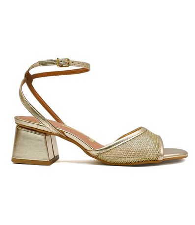 Sandália Festa Vizzano Dourado Feminina