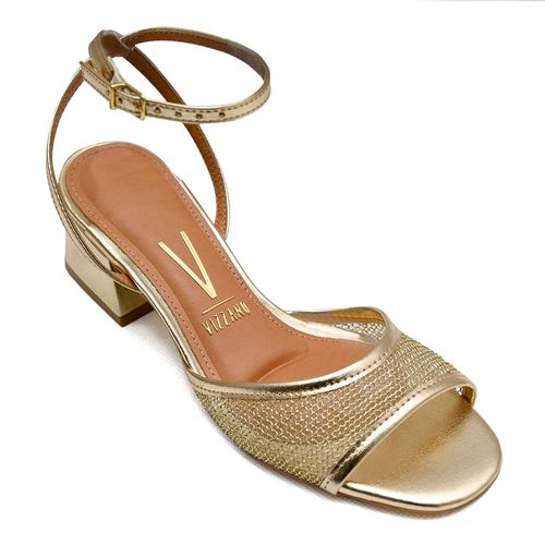 Sandália Festa Vizzano Dourado Feminina