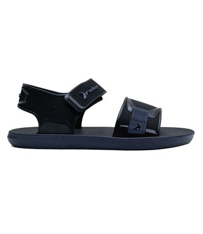 Sandália Flats Grendene Kids Preto e Azul Infantil