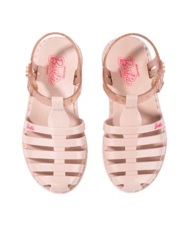 Sandália Flats Grendene Kids Rosa Barbie Menina Infantil