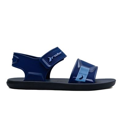Sandália Flats Rider Cinza e Preto Infantil