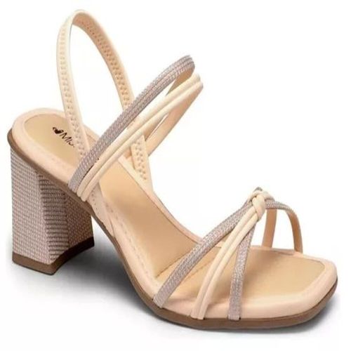 Sandália Salto Mississipi Dourado Feminina