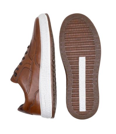 Sapatênis Casual Democrata Drake Pulse Marrom Masculino