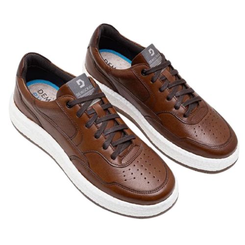 Sapatênis Casual Democrata Drake Pulse Marrom Masculino
