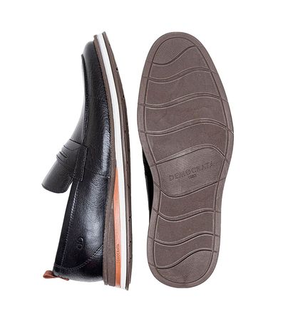 Sapato Casual Democrata Preto Masculino