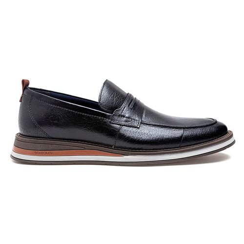 Sapato Casual Democrata Preto Masculino