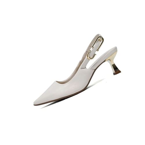 Sapato Slingback Bebecê Creme Feminino