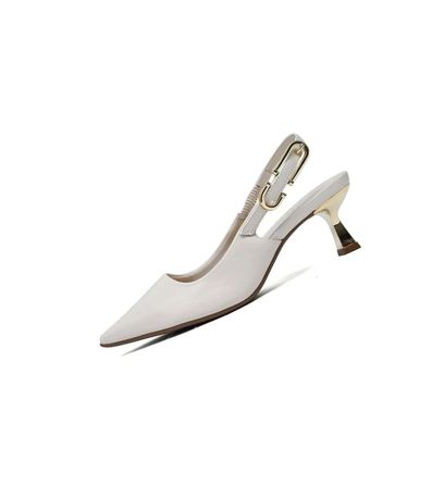 Sapato Slingback Bebecê Creme Feminino