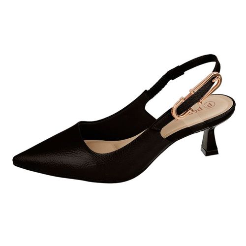 Sapato Slingback Bebecê Preto Feminino